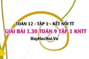 Giải 1.30 Toán 12 tập 1 SGK Kết nối tri thức